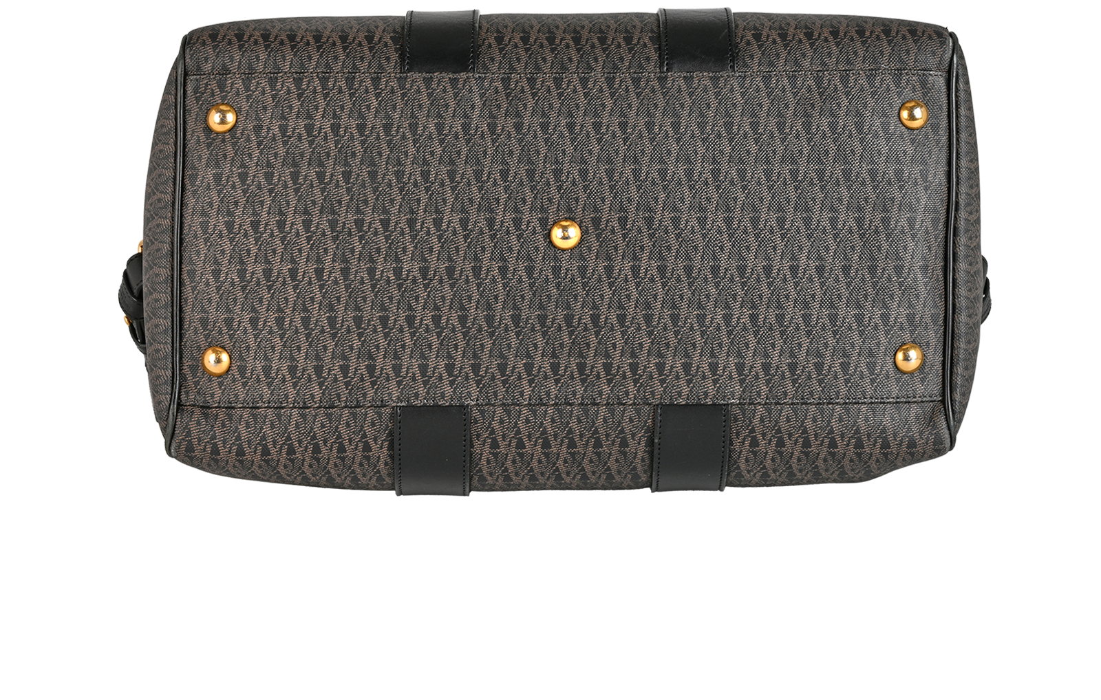 Holdall, &pound;550, Handbags, Black/Brown, Canvas/Leather, Top view